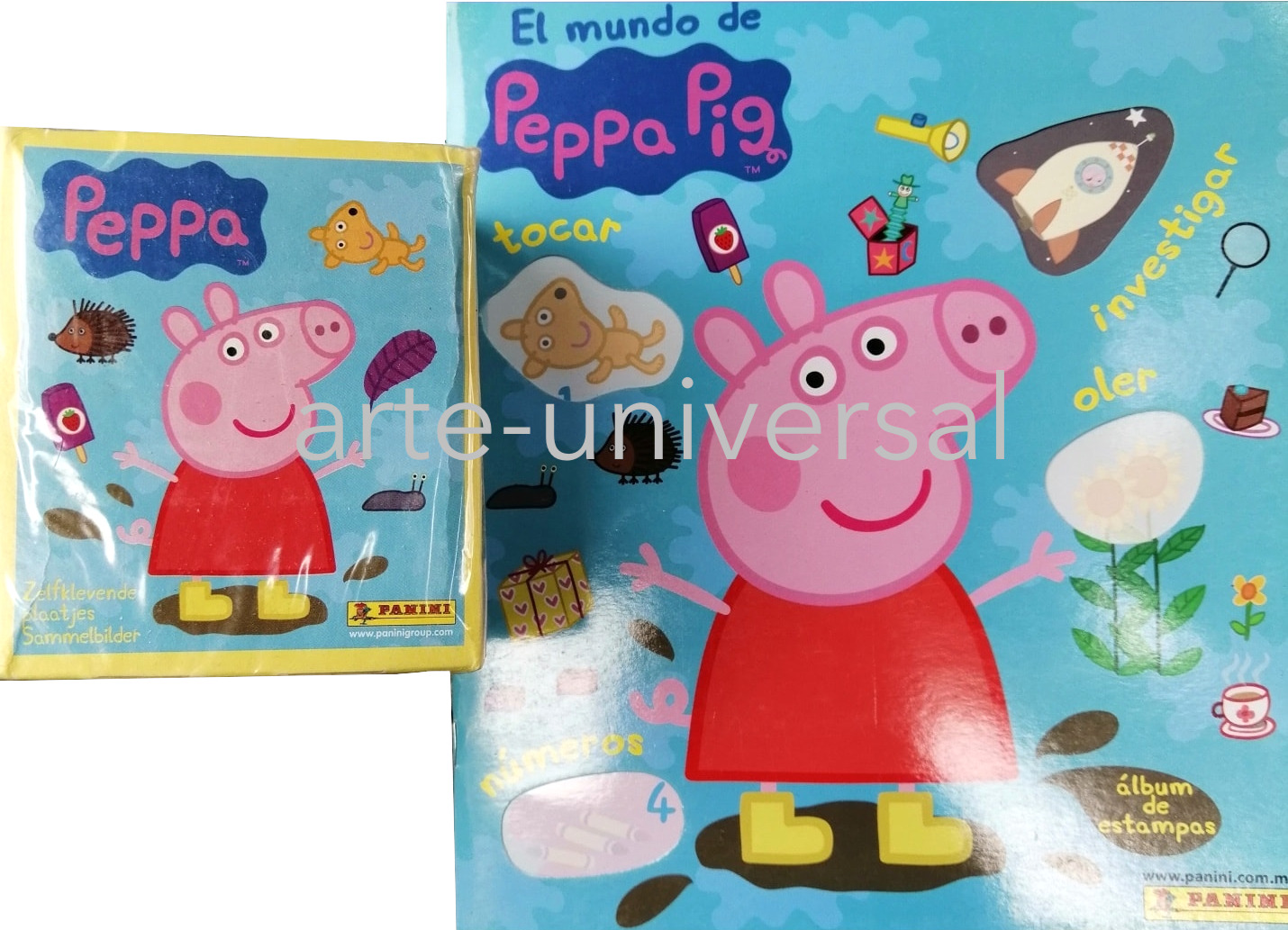 PEPPA PIG World Panini Stickers Collection 50 PACKS SEALED BOX + ALBUM