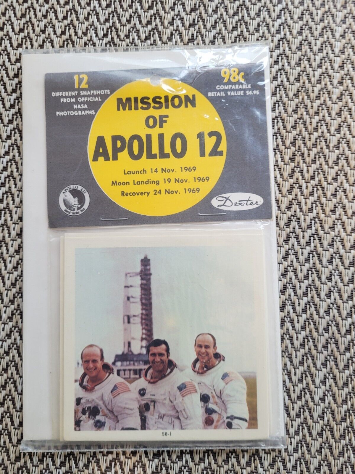 Mission of Apollo 12 Nasa Approved 12 Different Pics New Old Stock Never Opened