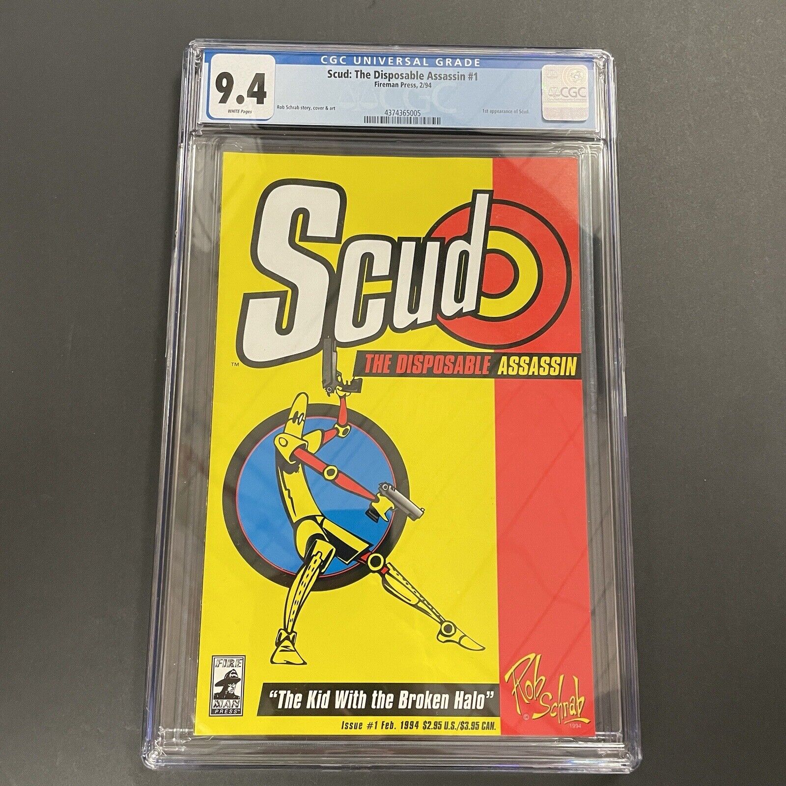 Scud The Disposable Assassin #1 CGC 9.4 1st Print 1994 Rob Schrab 1st Appearance