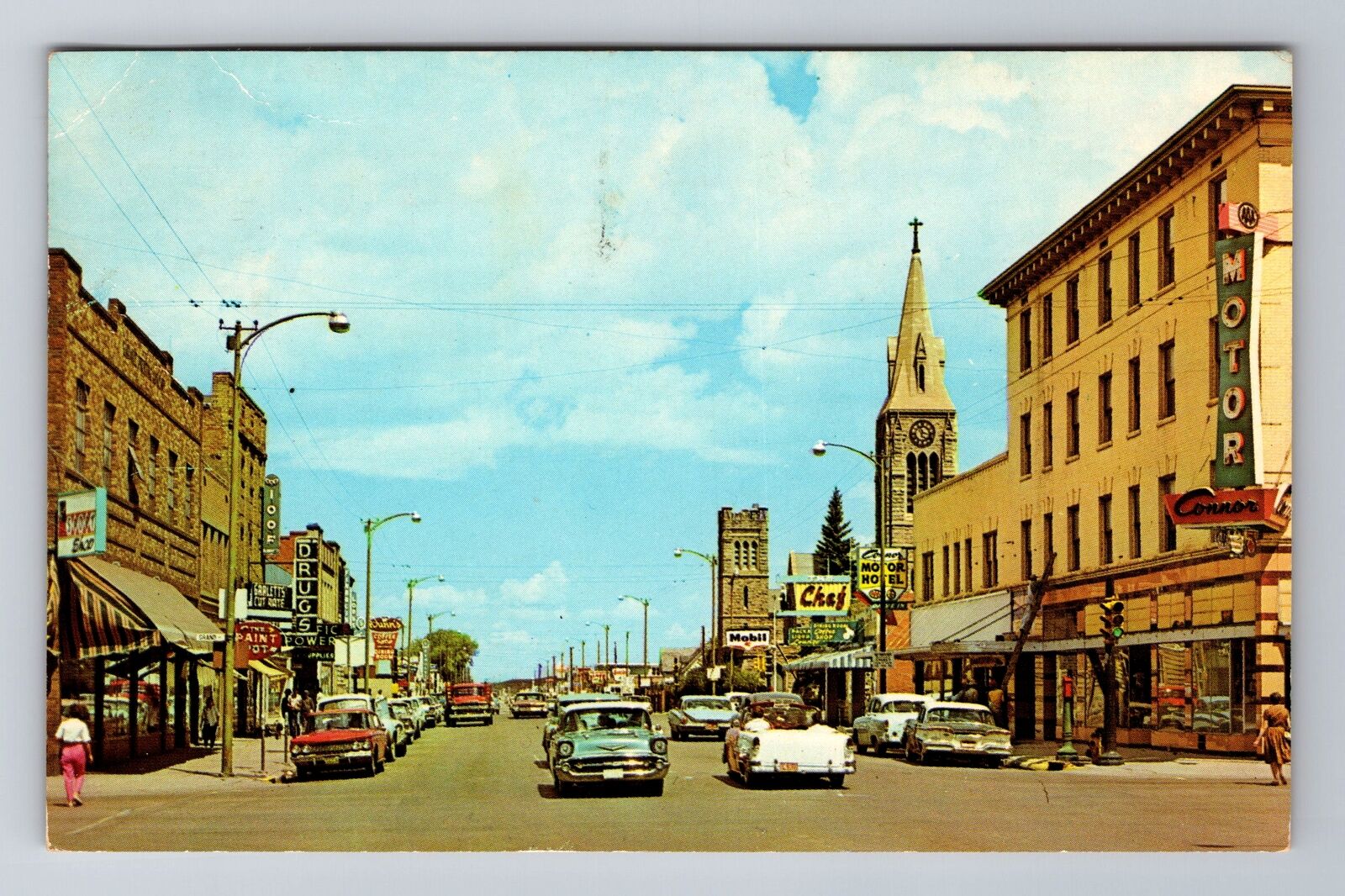 Laramie WY-Wyoming, US Highway 30, Advertising, Vintage c1963 Souvenir Postcard