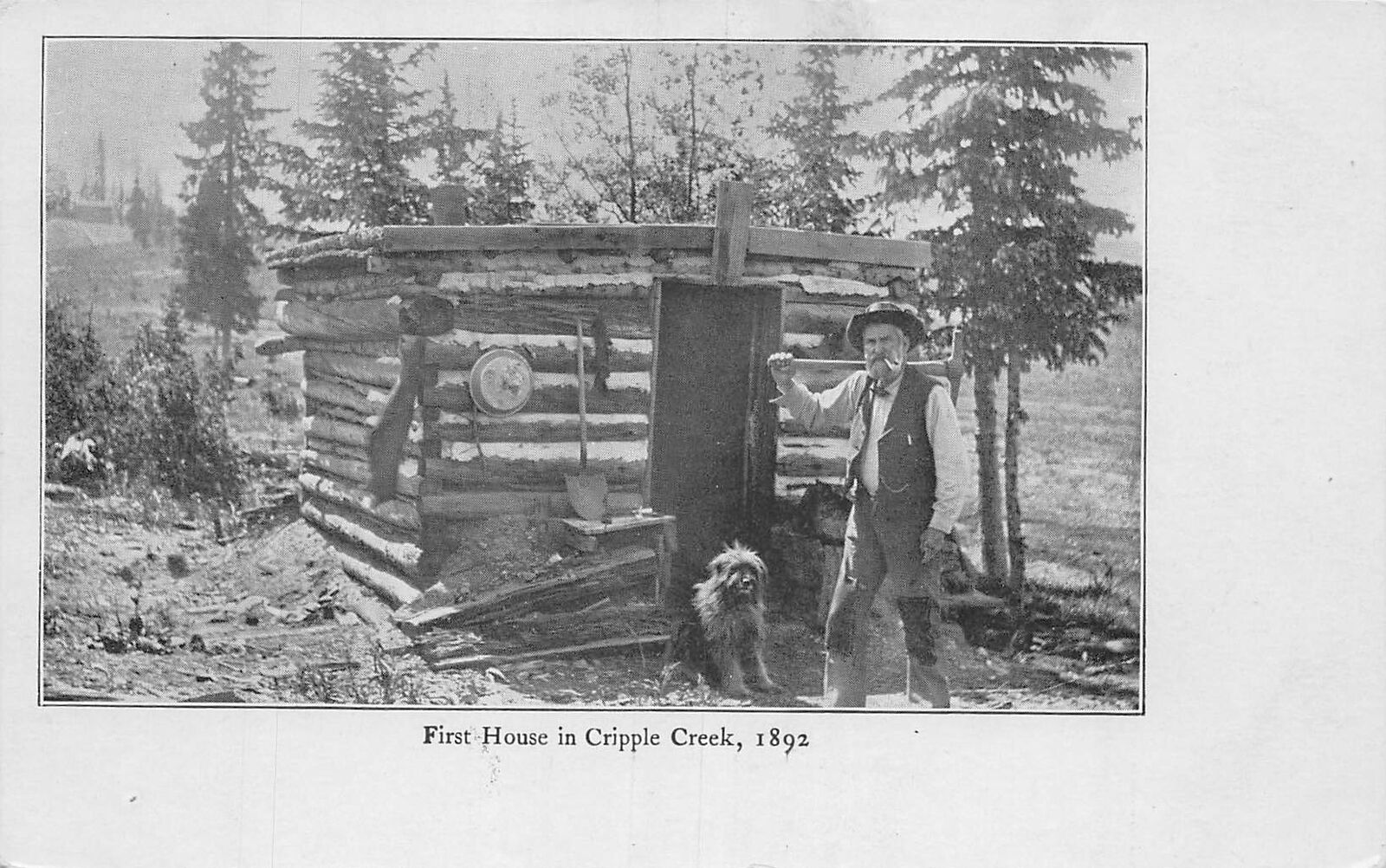 J79/ Cripple Creek Colorado Postcard c1910 First Home Built in 1892     270