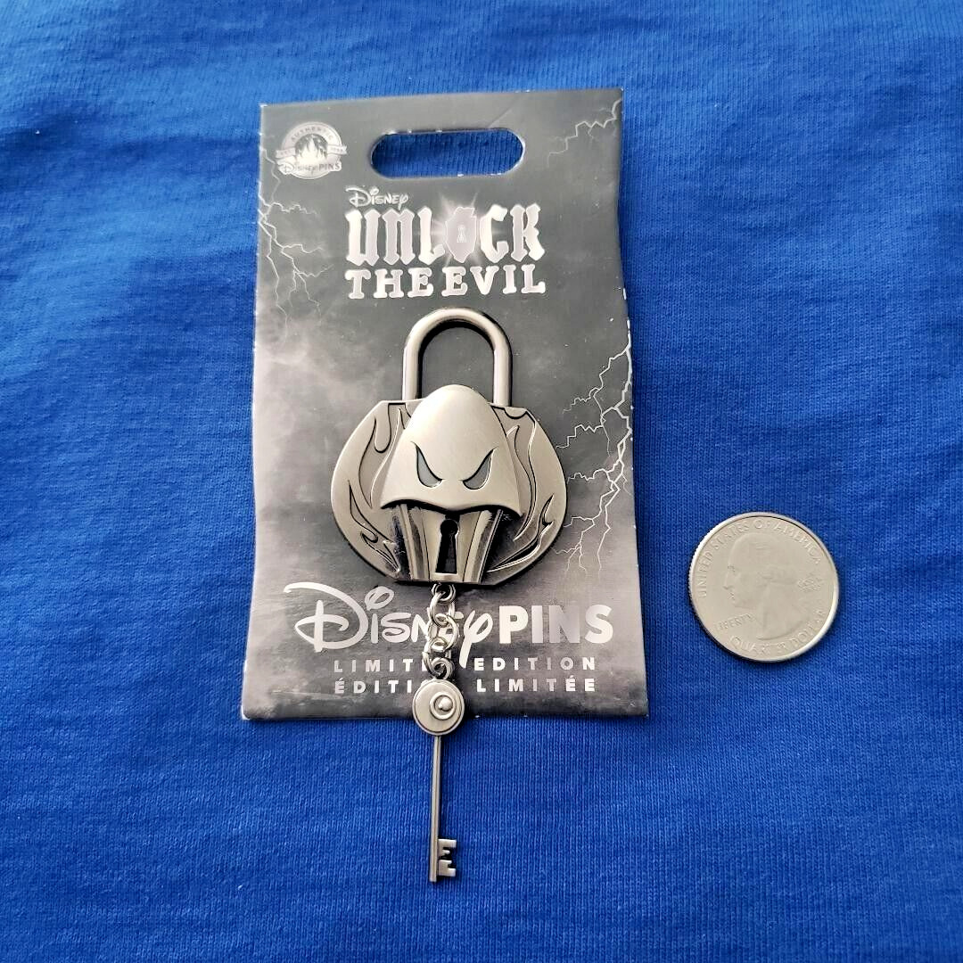 2023 Disney Parks Unlock The Evil Villains Hercules Hades Dangle Key LE Pin