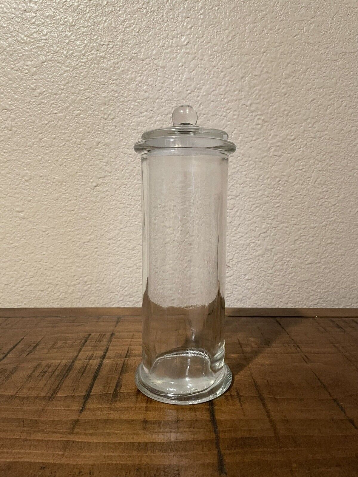 Vintage 9.75” Glass Apothecary Jar