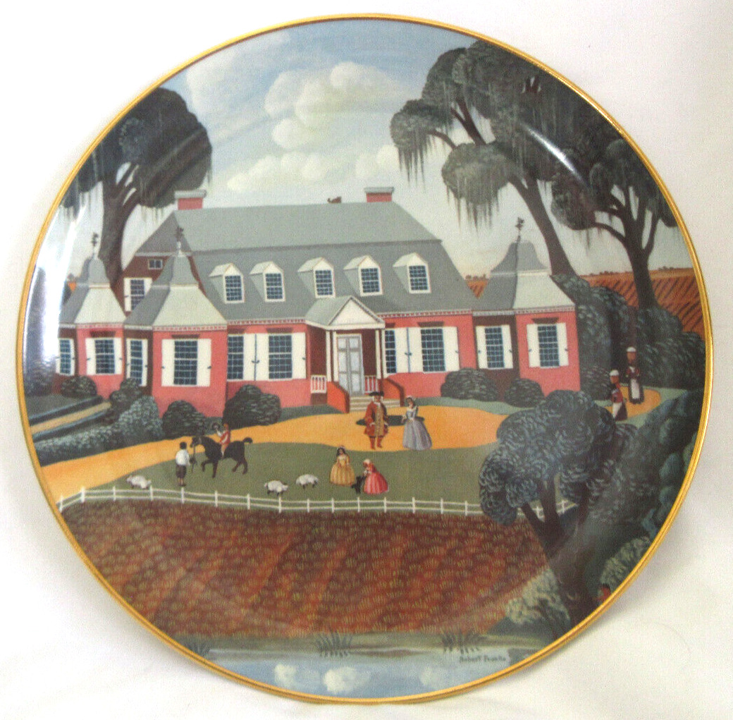 Ridgewood Museum Editions Colonial Heritage Series Mulberry Plantation LE Plate