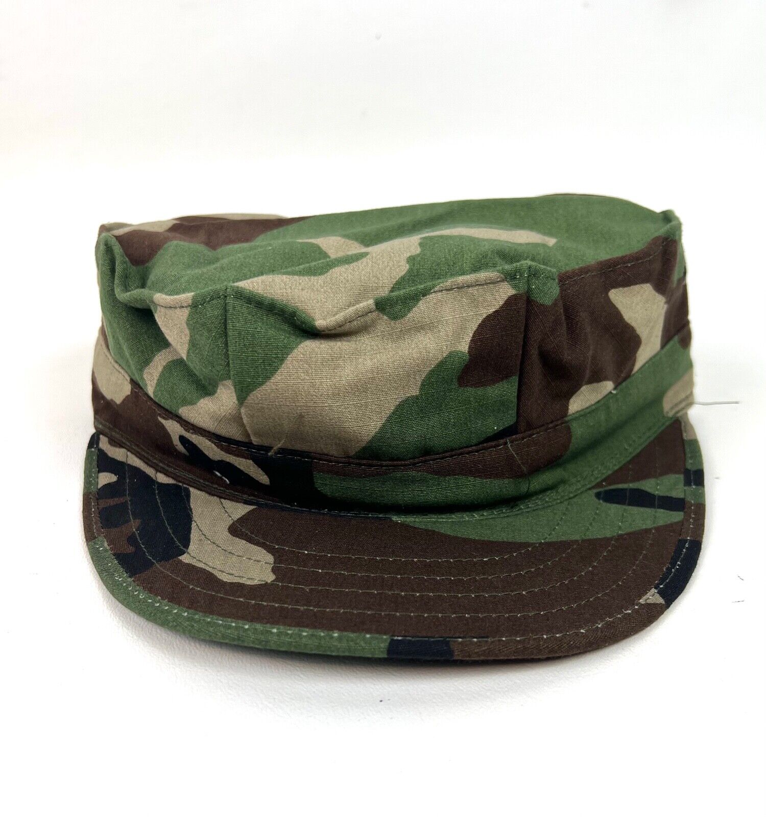 New US Military Navy Utility BDU Woodland 8 Point Cap Hat Size Large