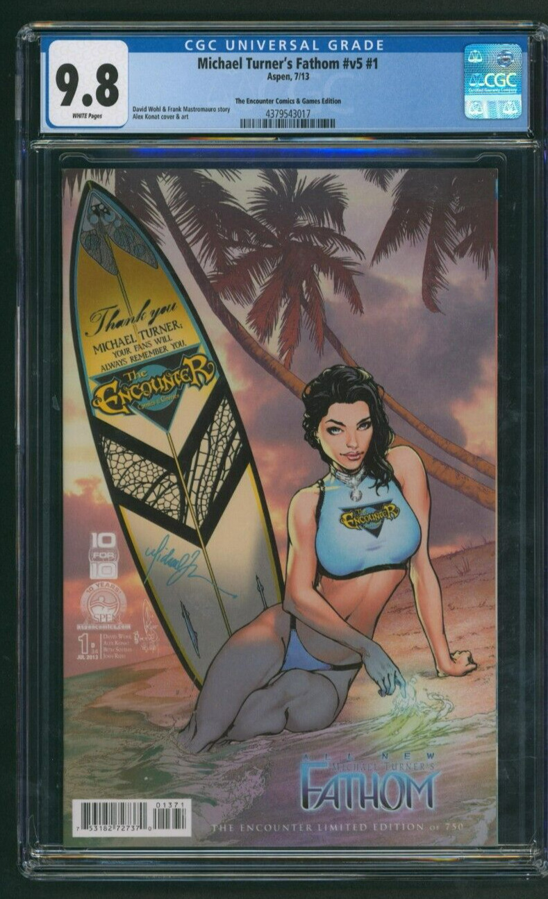 Michael Turner's Fathom #1 CGC 9.8 The Encounter Store Exclusive NEVER RELEASED