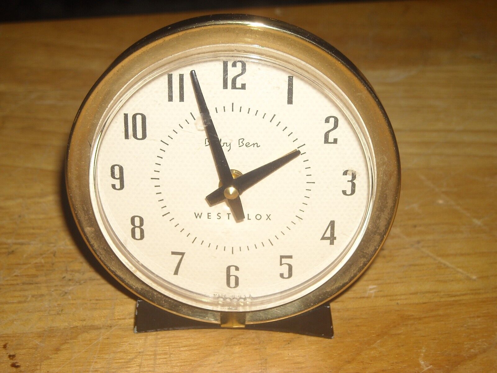 Mid -century Westclock Baby Ben alarm clock working