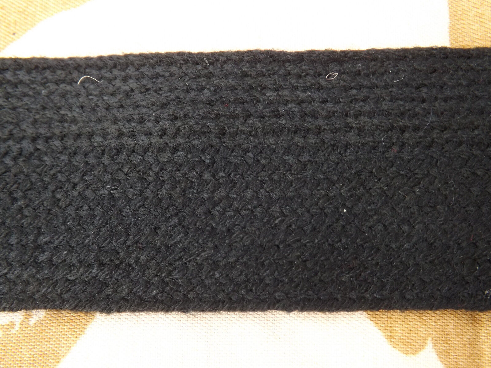 Black Mohair braid 1.75 inch wide per meter
