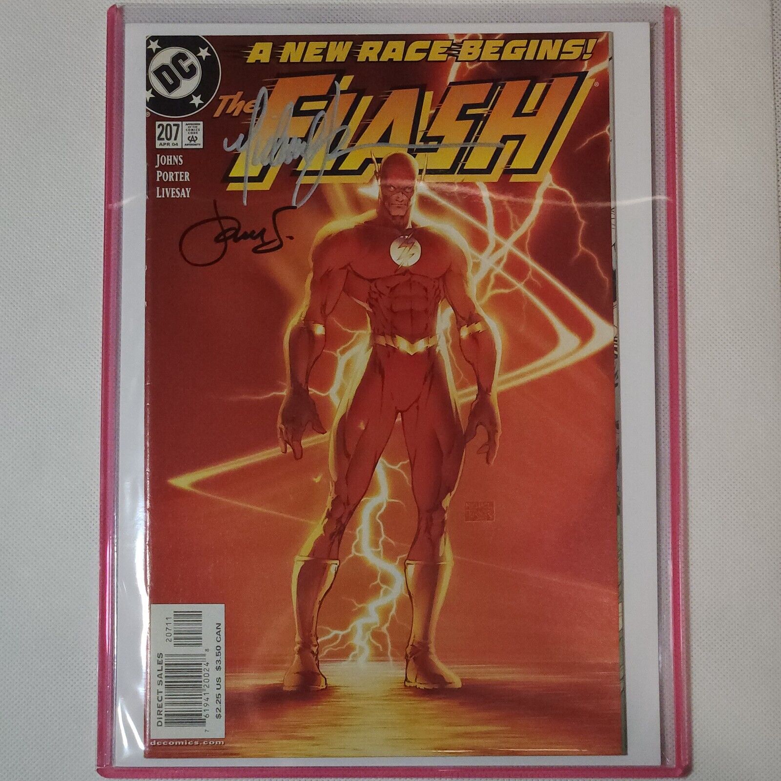 FLASH #207 DC Comics 2004 SIGNED MICHAEL TURNER LIMITED & Another 🔥🔥🔥💎