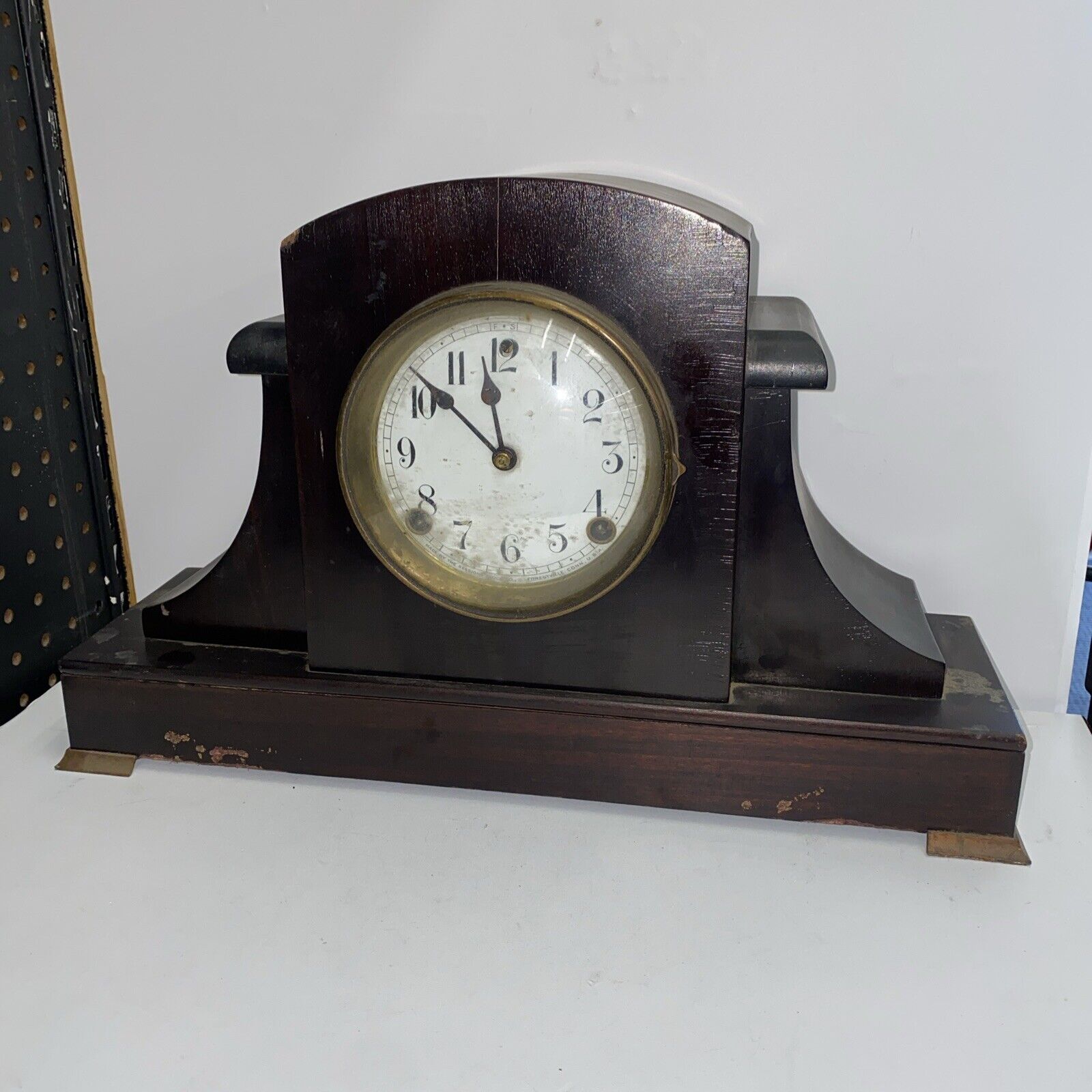 Antique Sessions Dayton Mantle Clock For Restoration 