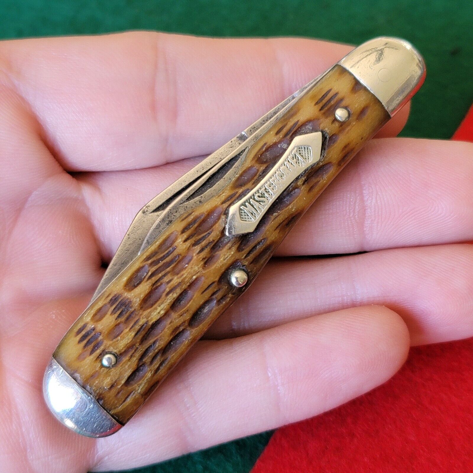 Old Vintage Antique Robeson Mastercraft Fancy Dogleg Jack Folding Pocket Knife