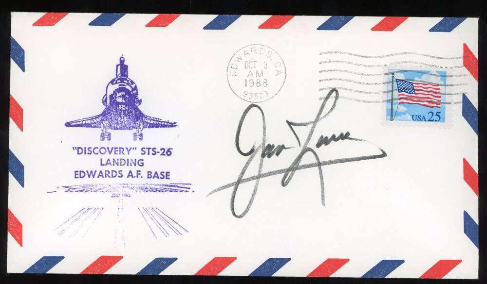 Jim Lovell JSA Coa Signed FDC First Day Cover Cache Autograph