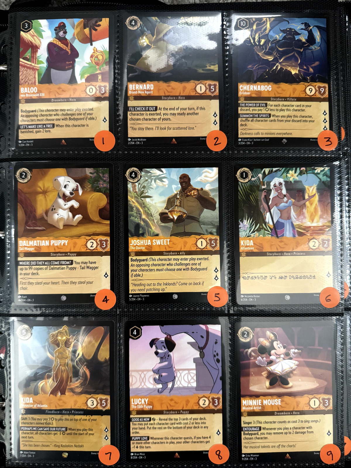 Complete Full Set NM+ 1-204 Pack Fresh Non-Foil Disney Lorcana Into The Inklands