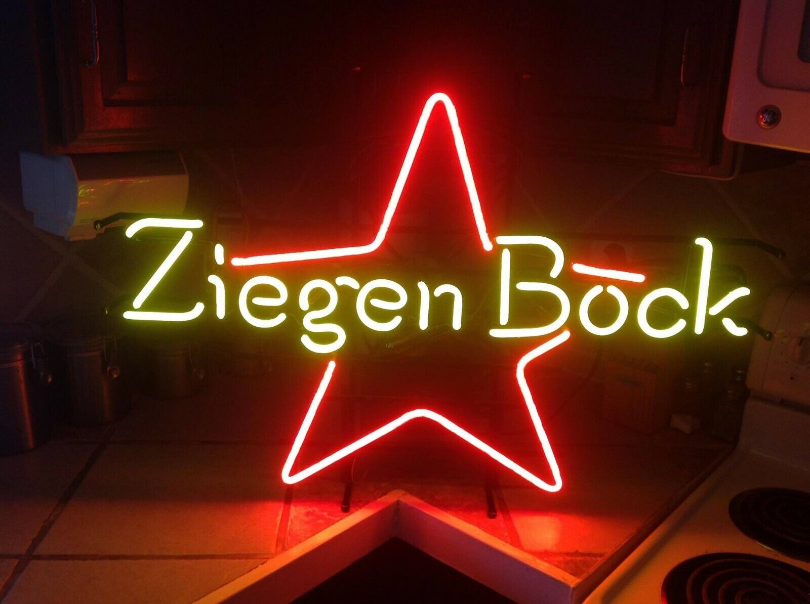 New Ziegen Bock Star Neon Light Sign 24\