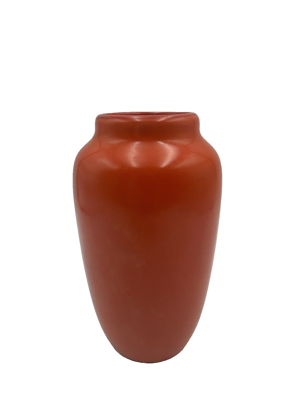 Weller Antique Vase Red Orange Chinese Chengtu Glaze Art Deco Pottery