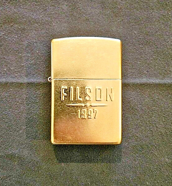 Filson Brass Zippo - Lightly Used, Original Box, Rare Collectors Item