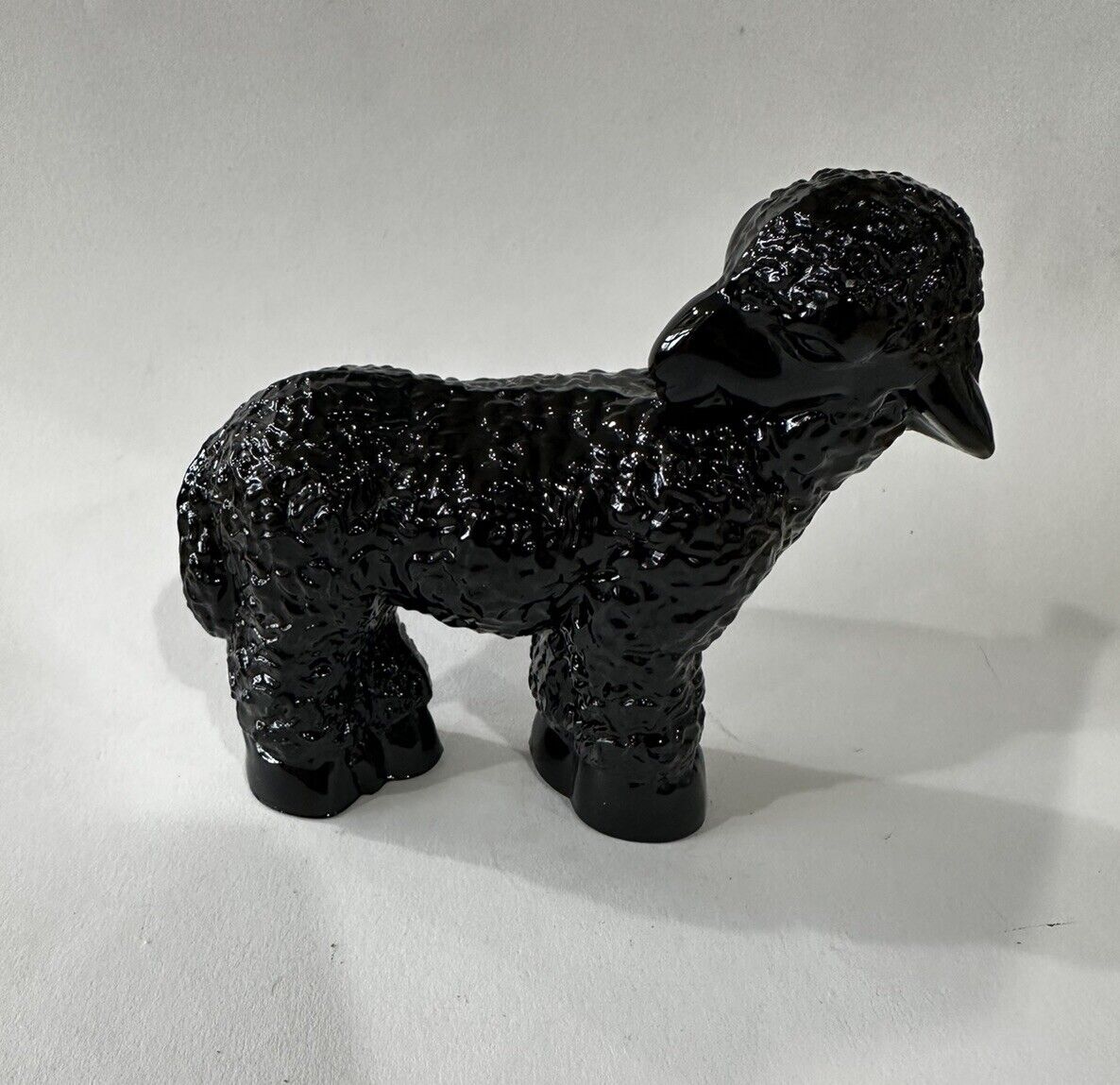 Vintage Neiman Marcus Black Sheep Paperweight - Made In France