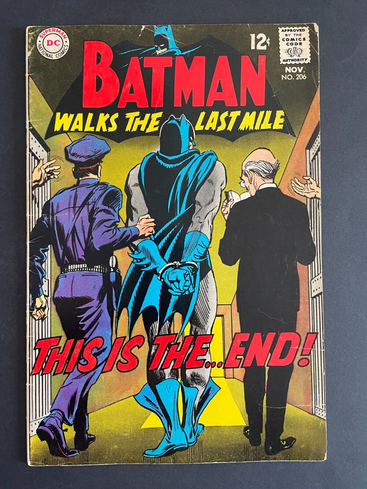Batman #206 - DC 1968 Comics Batman Walks the Last Mile