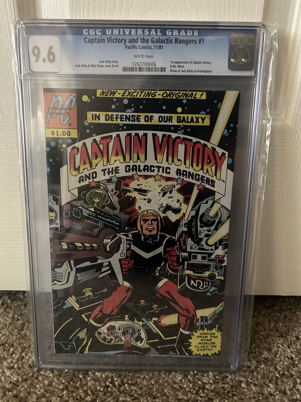 Captain Victory And the Galactic Rangers #1 CGC 9.6 1981 PC Jack Kirby Cover,Art