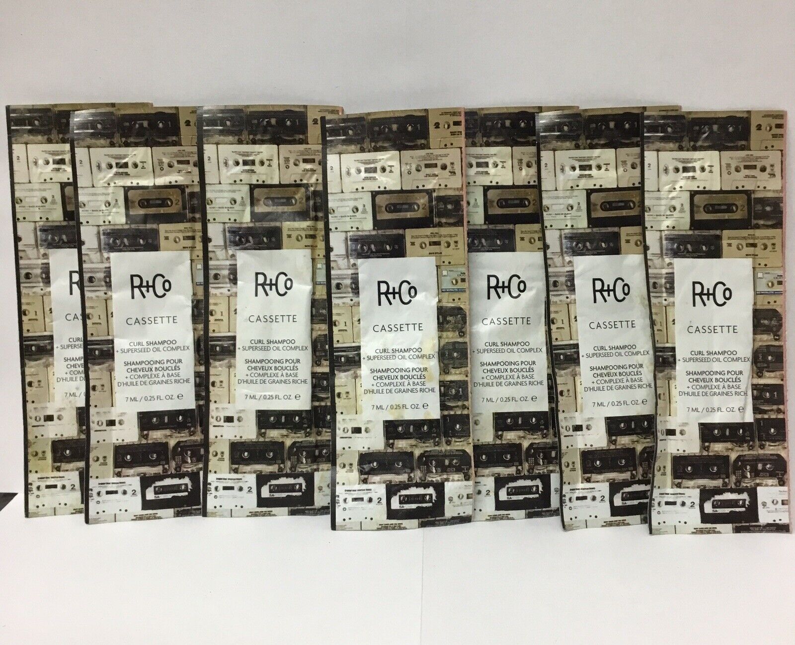 Lot of 7 Sample | R+Co Cassette Curl Shampoo | As Pictured