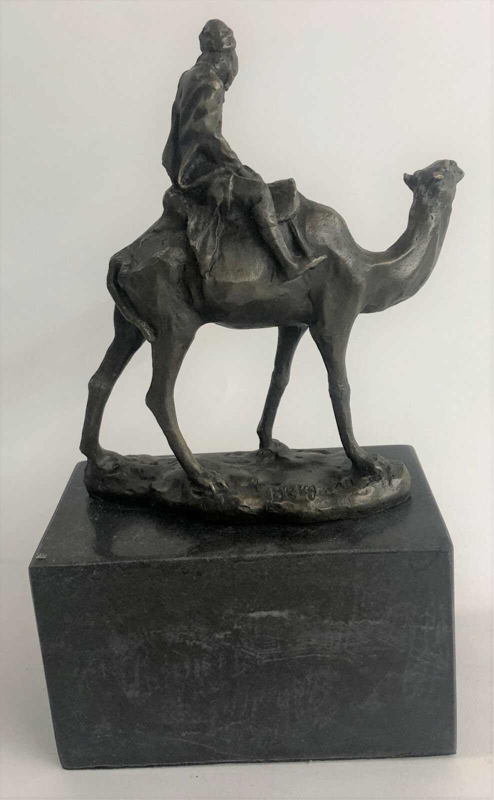 RARE Franz Bergman Austrian Bronze Orientalist Horse amp; Rider Statue Sculpture