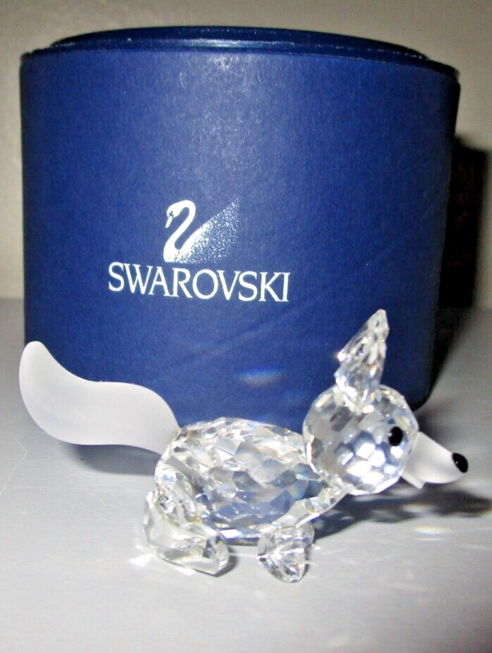 Swarovski Crystal RUNNING FOX Figurine  014956 7677 NR 045 Mint + Box