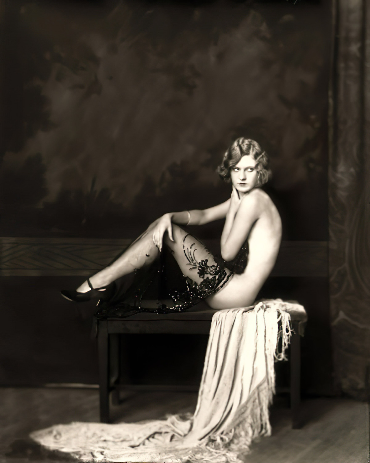 Roaring 20's Ziegfeld Follies Chorus Girl 8x10 Risque Vintage Photo Show Girl