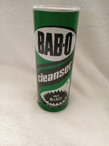 Vintage BAB-O Cleanser 21 oz Can New Old Stock Retro 
