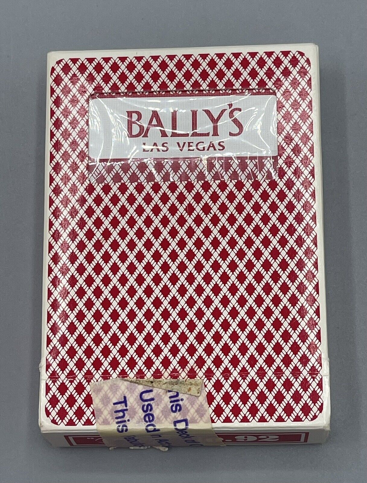 Vintage Bally's Casino Playing Cards - Las Vegas - Red