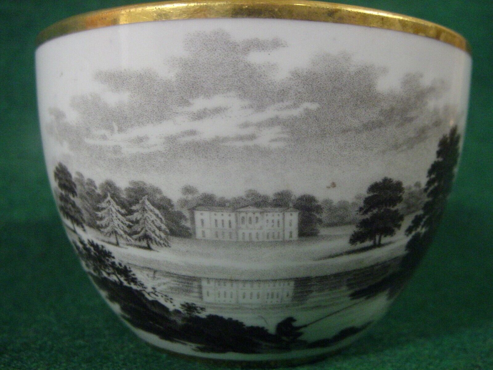 Spode Cup Antique Porcelain Early C1810 Transfer Bat Printed Orphan 276 & 277