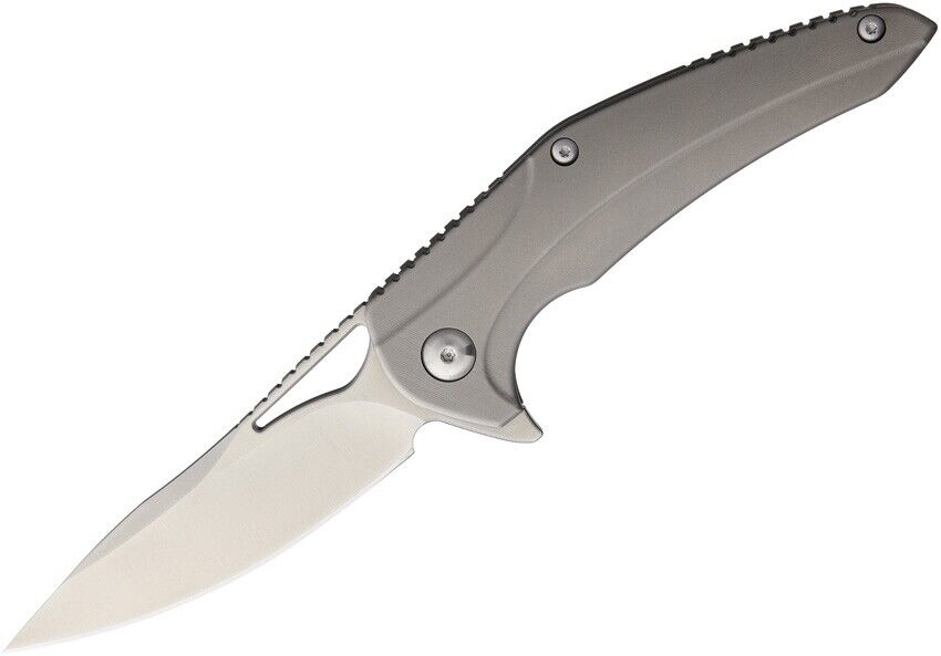 Brous Blades BRB133 XR-1 Framelock Satin Titanium Folding Knife