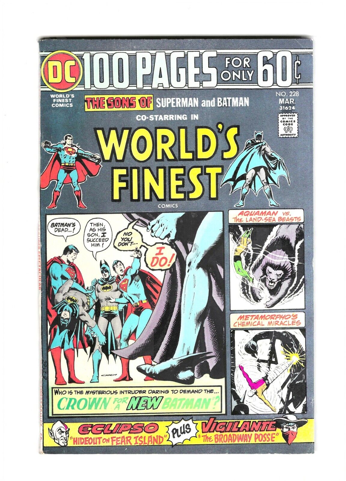 World's Finest #228: Dry Cleaned: Pressed: Bagged: Boarded VF 8.0