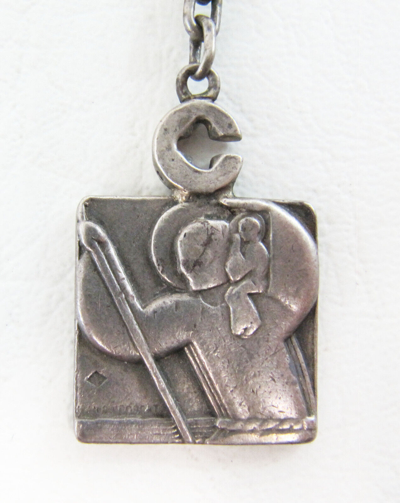 Extremely Rare Jean Puiforcat Sterling Silver St. Christopher Medallion - 17.5 G