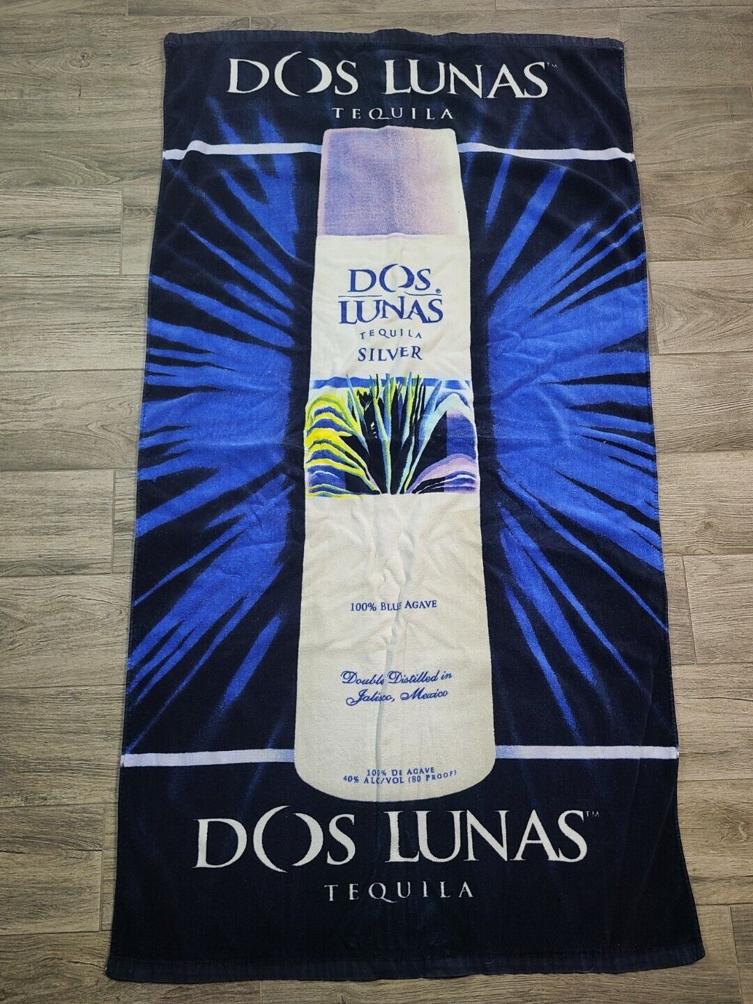 Vintage Dos Lunas Tequila Beach Towel Large Pool Towel 56\