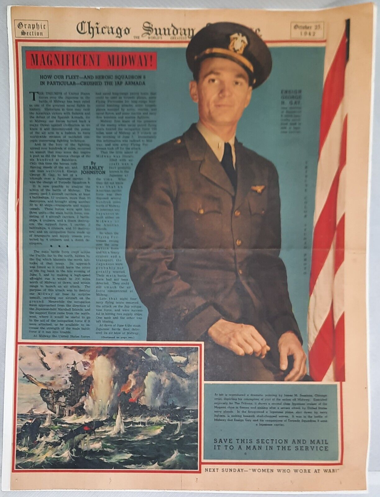 WW2 Historical Ephemera Chicago Sunday Tribune October 1942 Magnificent Midway 