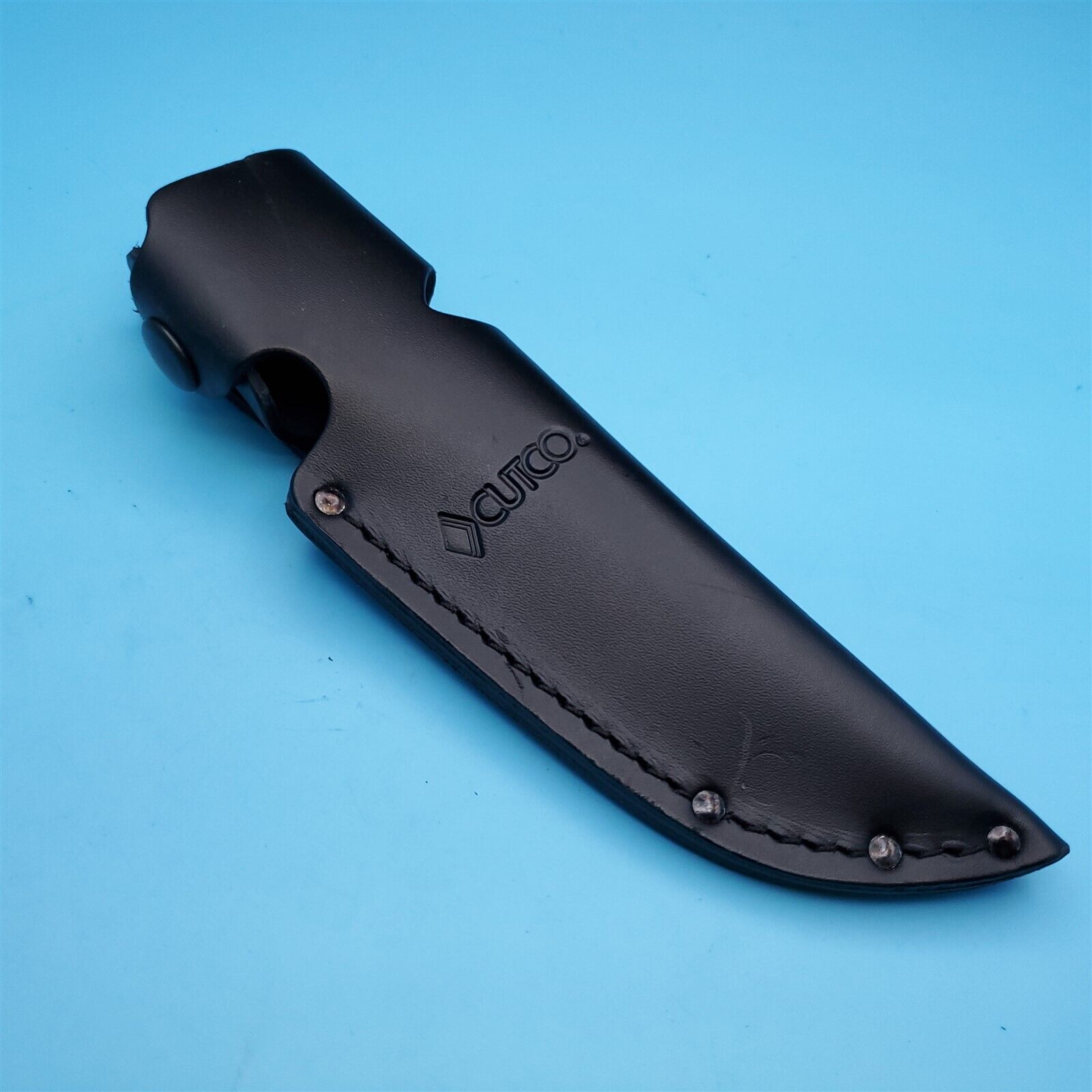 Cutco Knife Sheath Black Leather Fixed Blade Belt 5\
