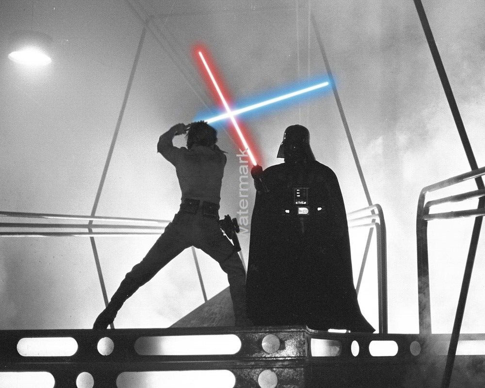 8x10 Darth Vader GLOSSY PHOTO photograph picture print luke skywalker saber duel