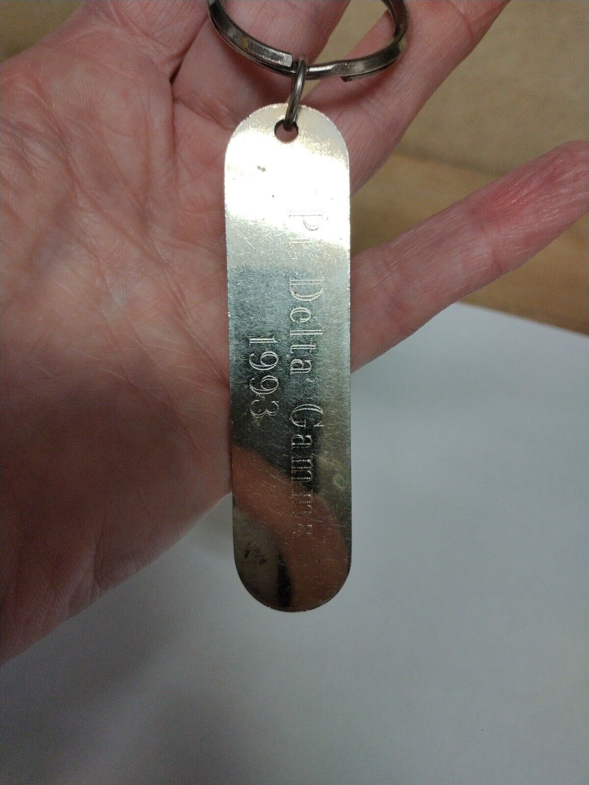 Vintage Pi Delta Gamma 1993 Metal Keychain