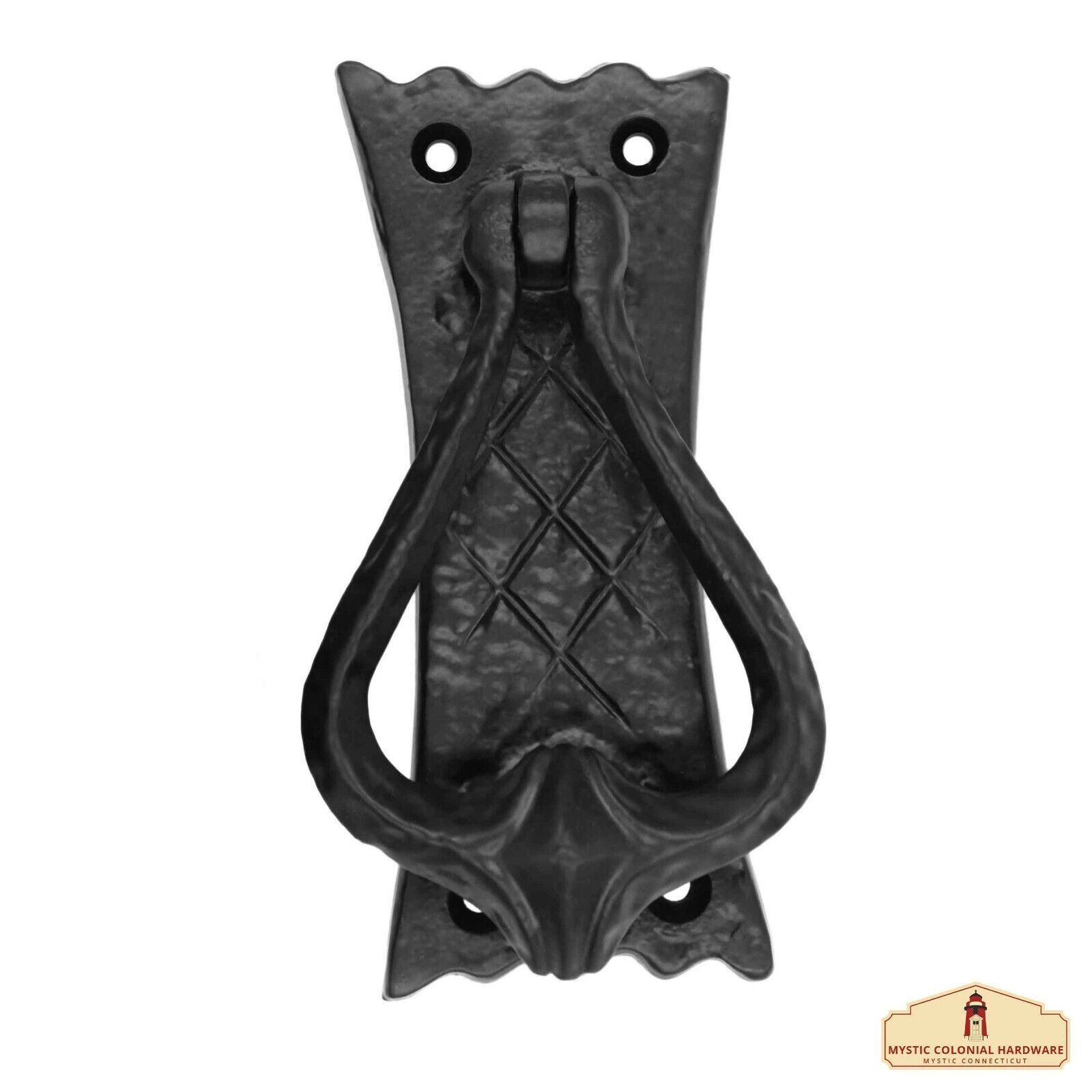 Door Knocker Cast Iron Gothic Victorian Style Solid Entrance Accessory Black