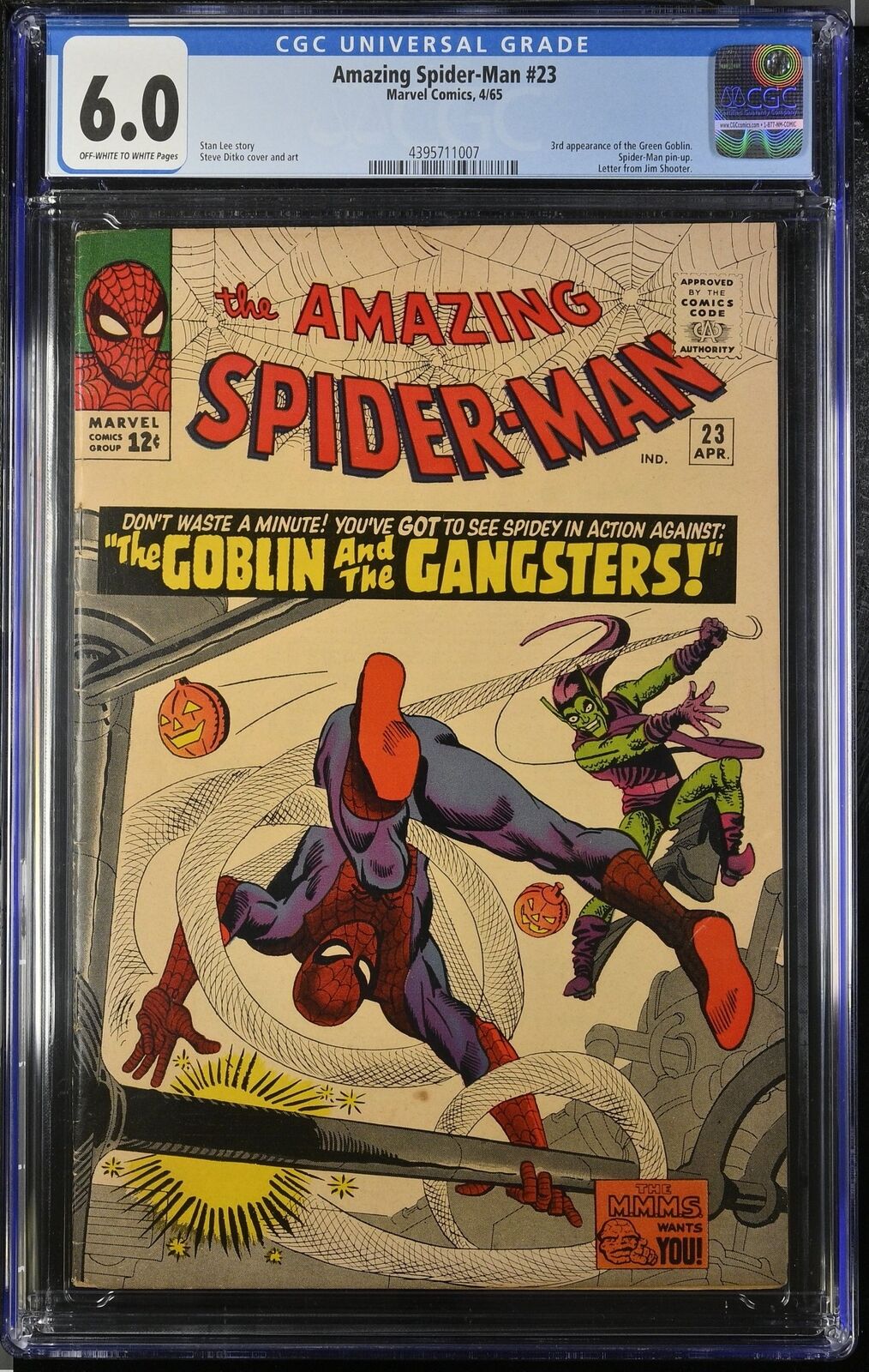 Amazing Spider-Man #23 CGC FN 6.0 3rd Appearance Green Goblin Marvel 1965