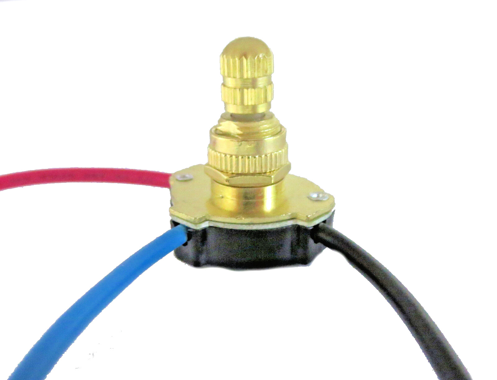 3 way 2 circuit brass rotary switch  lamp part  3/8\