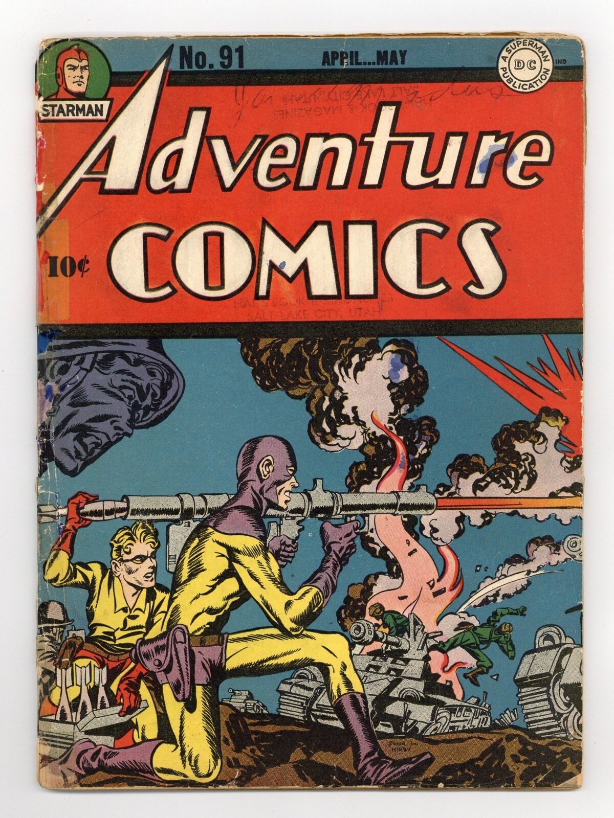 Adventure Comics #91 FR 1.0 RESTORED 1944