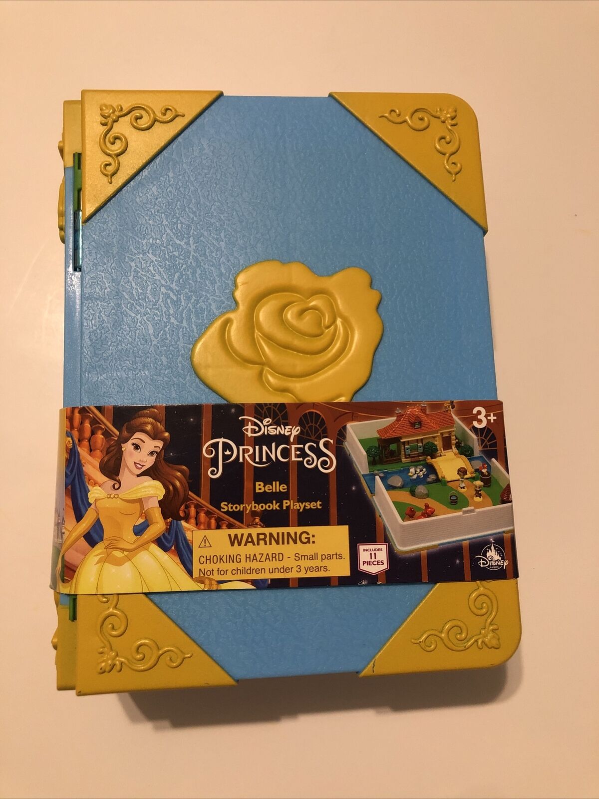 Disney Parks Princess Belle Beauty & The Beast Storybook Playset  New W Flaws
