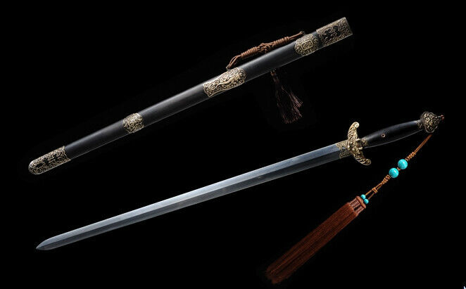 High qulaity Handmade Chinese Qing JIAN SWORD Folded steel Sharp 