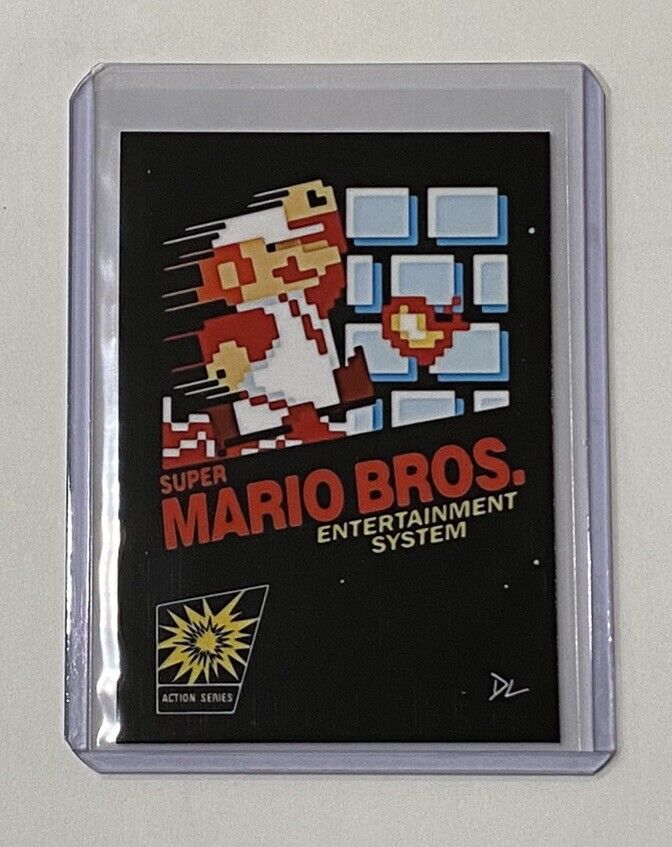 Super Mario Bros. Limited Edition Artist Signed Nintendo Game Cover Card 2/10