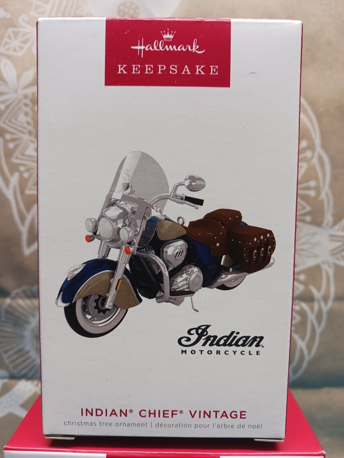 2022 Hallmark Keepsake  Ornament  Indian Chief Vintage Motorcycle  