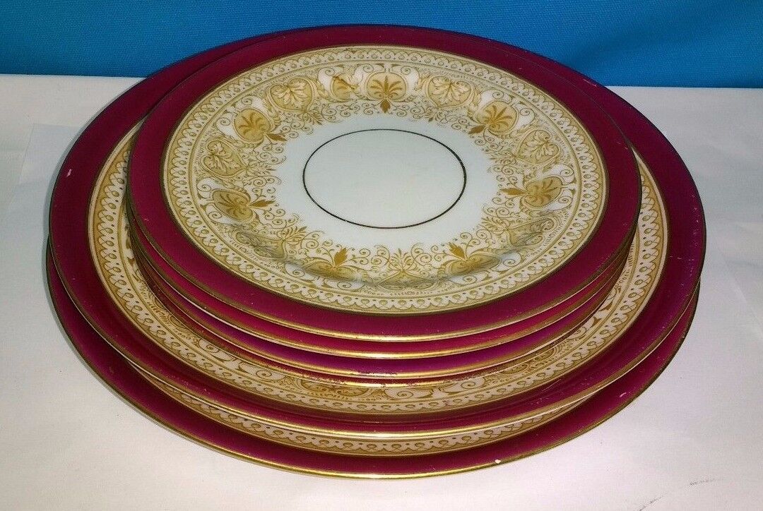 Set Of 6 pieces European Porcelain Plates 