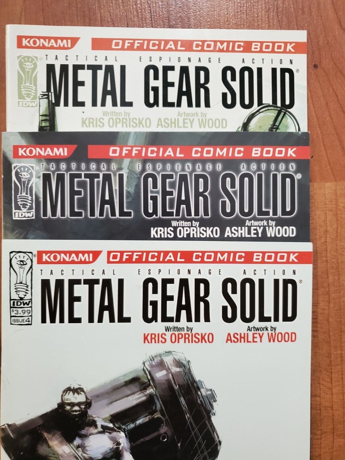 Metal Gear Solid #4 #10 #11 Lot VF; IDW  Konami comic lot