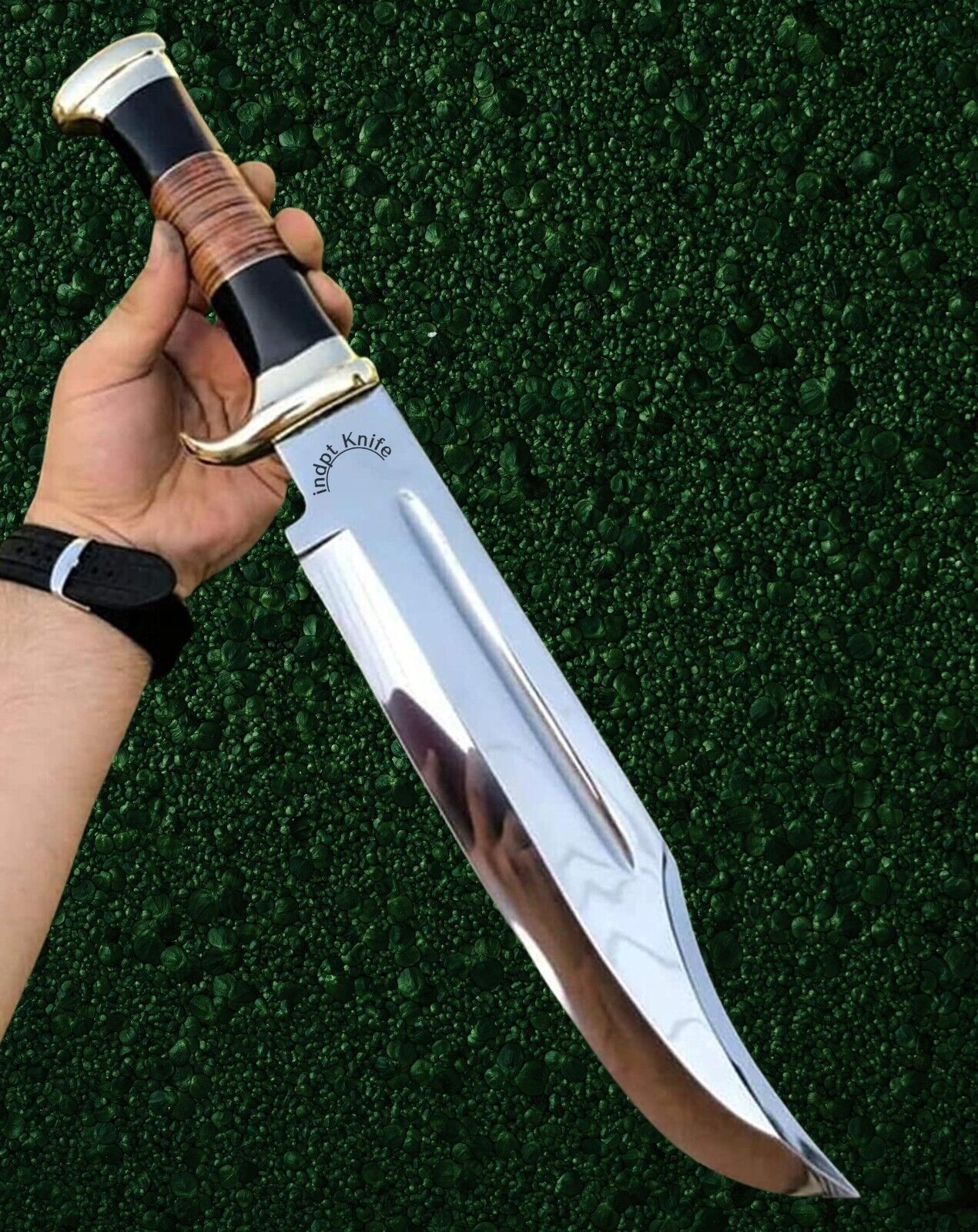 Hunting Bowie Knife' Full Tang 18'in Razor Sharpe Skinner Peelers Fix Blade
