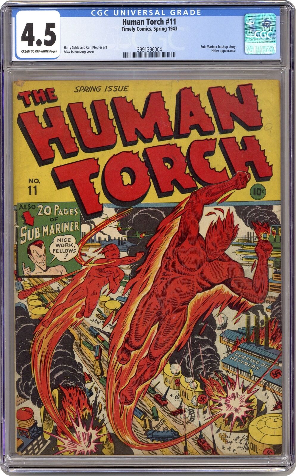Human Torch Comics #11 CGC 4.5 1943 3991396004